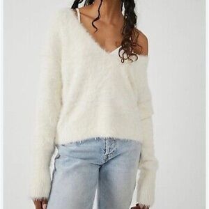 NWT Free People Serendipity V-Neck Sweater